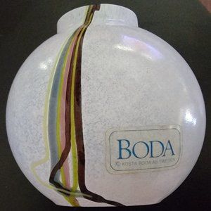 Kosta Boda Glass 'Rainbow' Vase by Bertil Vallien - Signed - 2nd piece